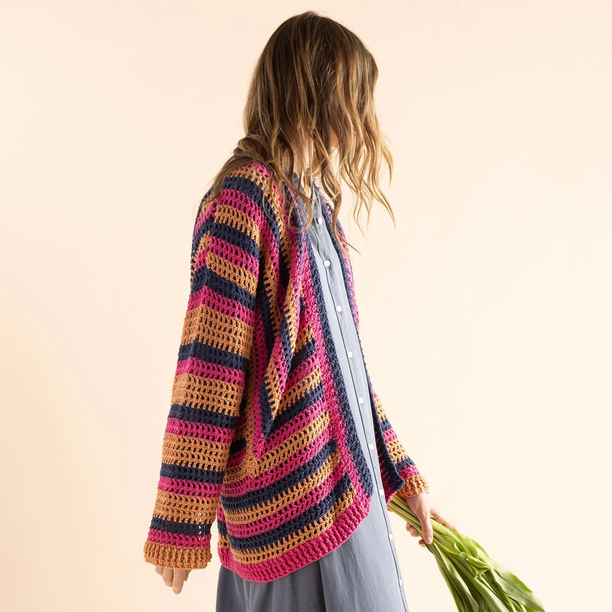 Bernat Bold Mesh Crochet Cardigan