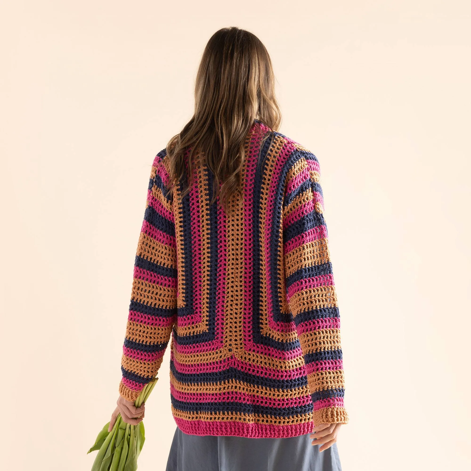 Bernat Bold Mesh Crochet Cardigan