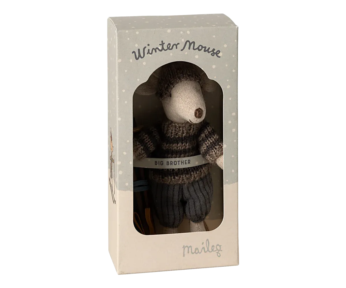 Big Brother Winter Ski Mouse in Grey