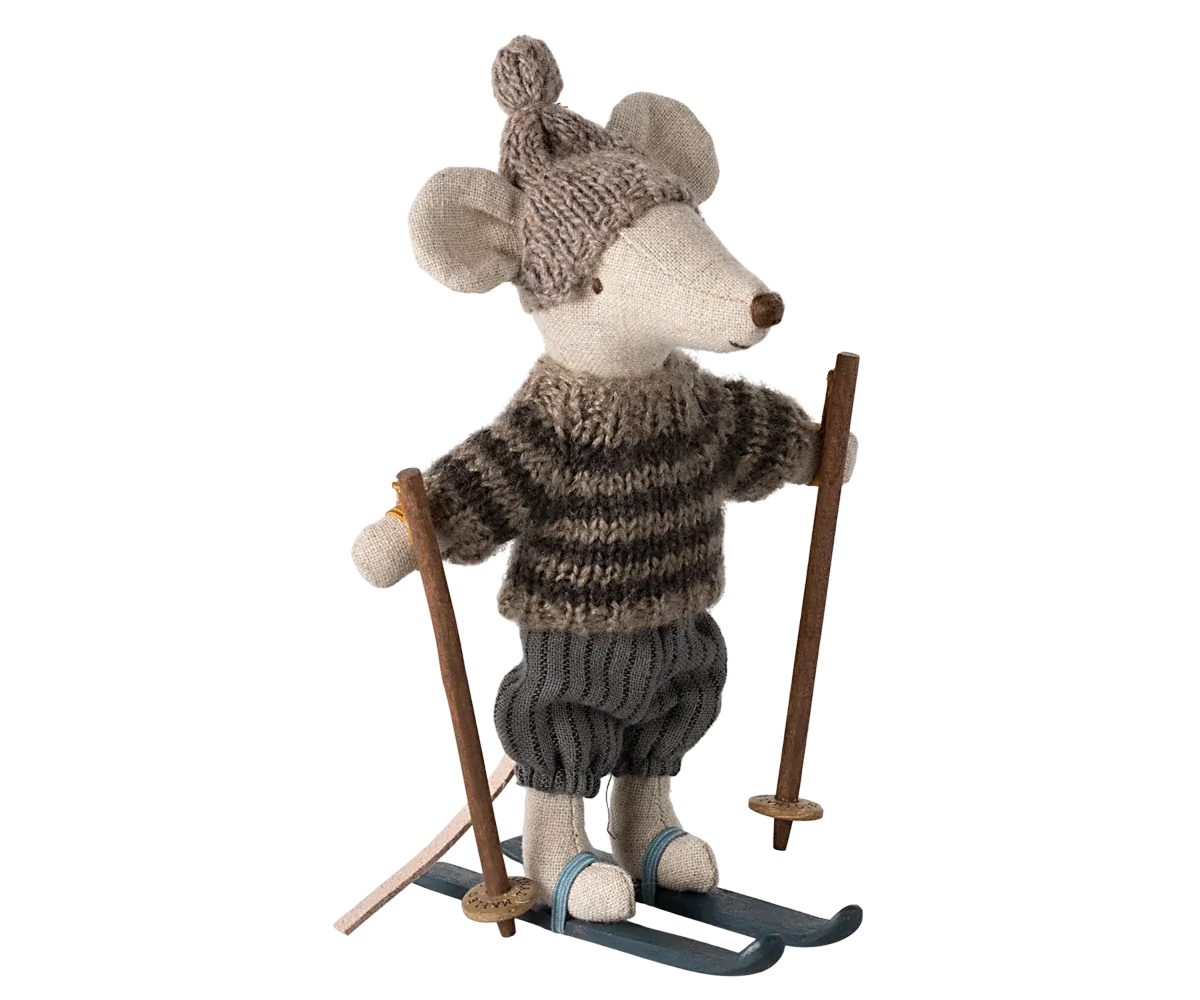 Big Brother Winter Ski Mouse in Grey