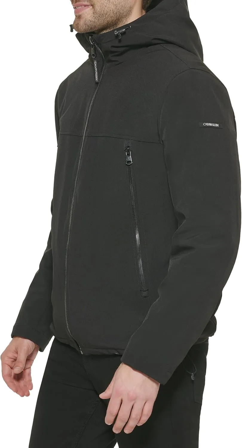 Calvin Klein Men's Sherpa Lined Hooded Soft Shell Jacket
