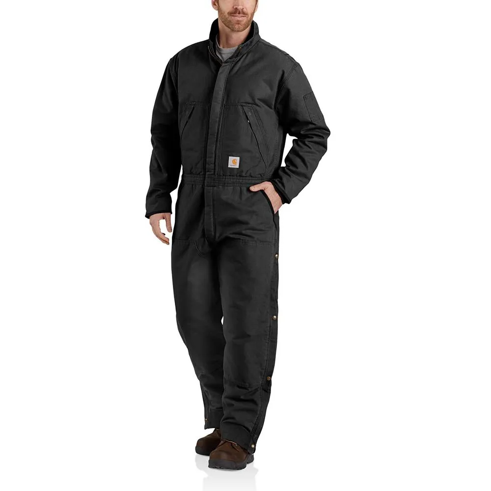 Carhartt&#x20;104396&#x20;Washed&#x20;duck&#x20;insultated&#x20;coverall&#x20;-&#x20;Black