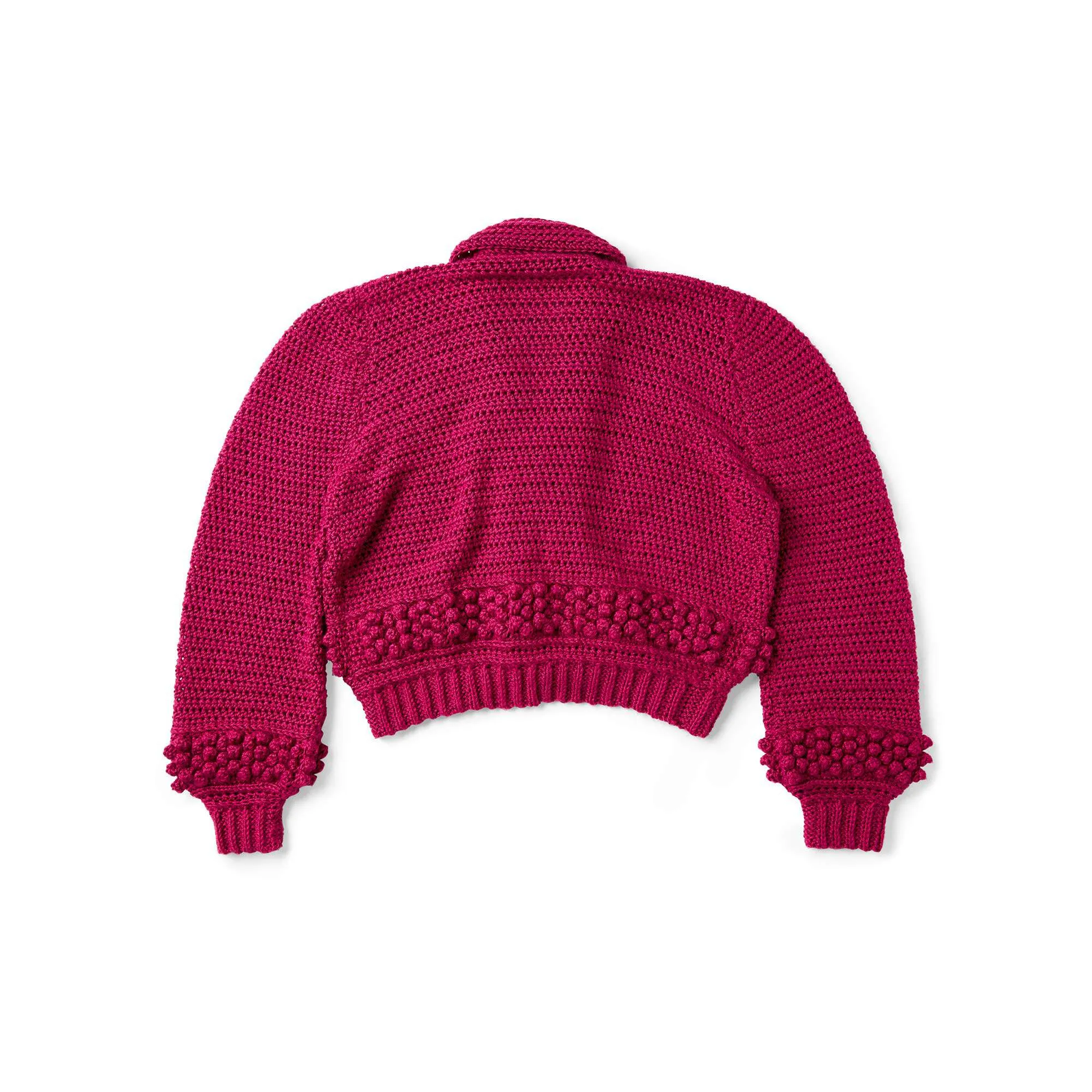 Caron Crochet Bobble Cardigan