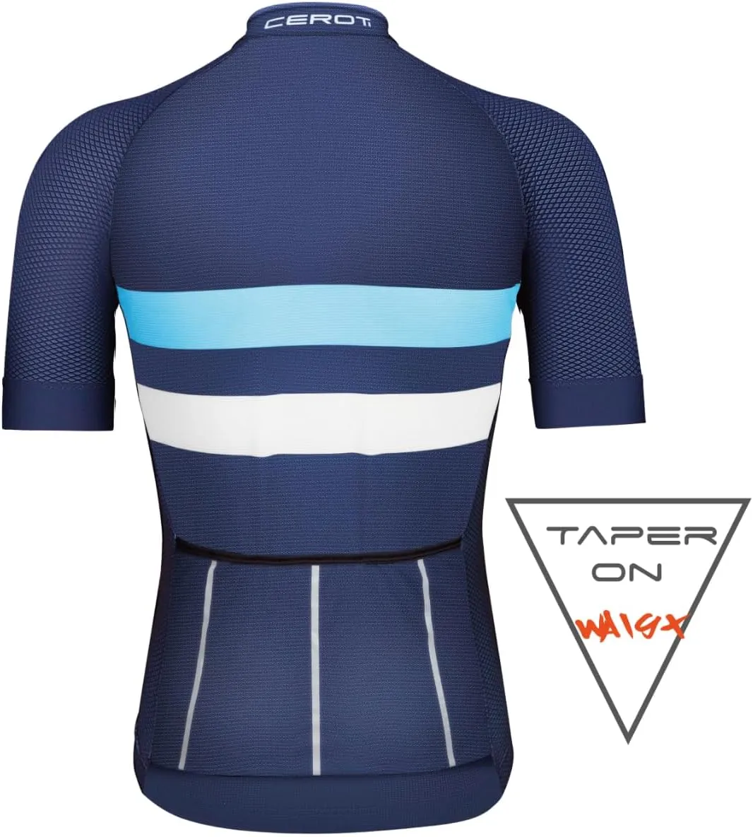 CEROTIPOLAR Snug Fit Men AirCool Cycling Jersey Bike Shirts UPF50 ,PRO Dry Fit Light Weight Fabric