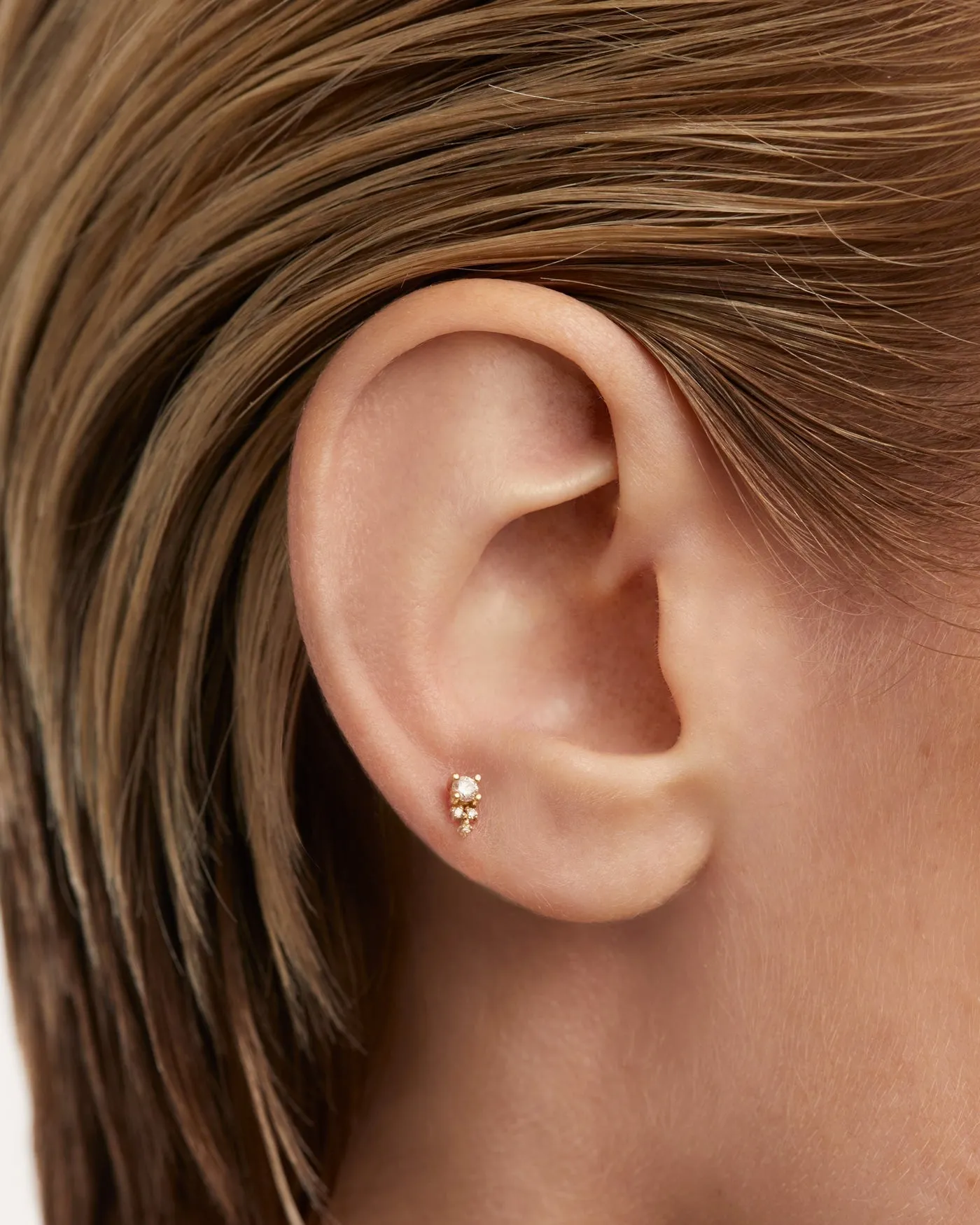 Diamonds and gold Chelsea Single Earring
