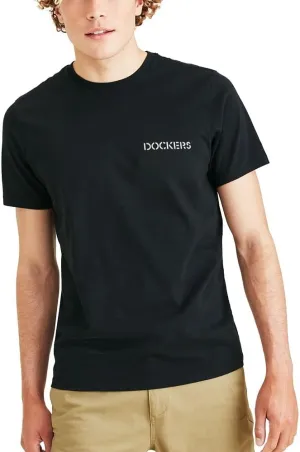 DOCKERS Mens Slim Fit Short Sleeve Graphic Tee Shirt