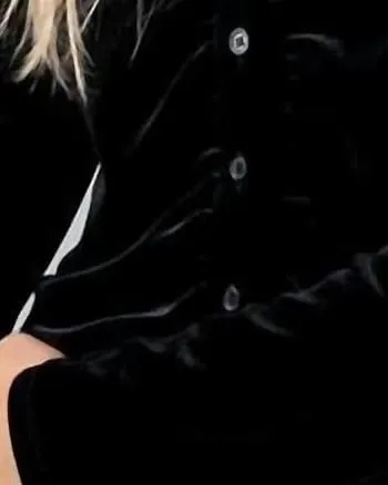 Dreamgirl Velvet Button Up Blouse in Black | Black