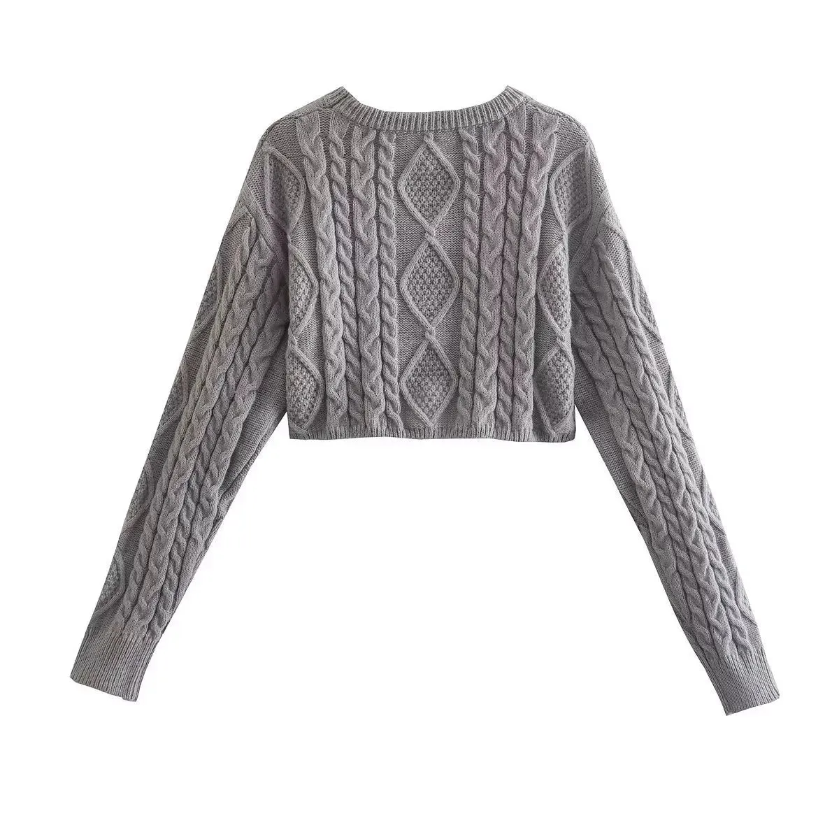 Fashionkova Nisan Knitted Crop Sweater