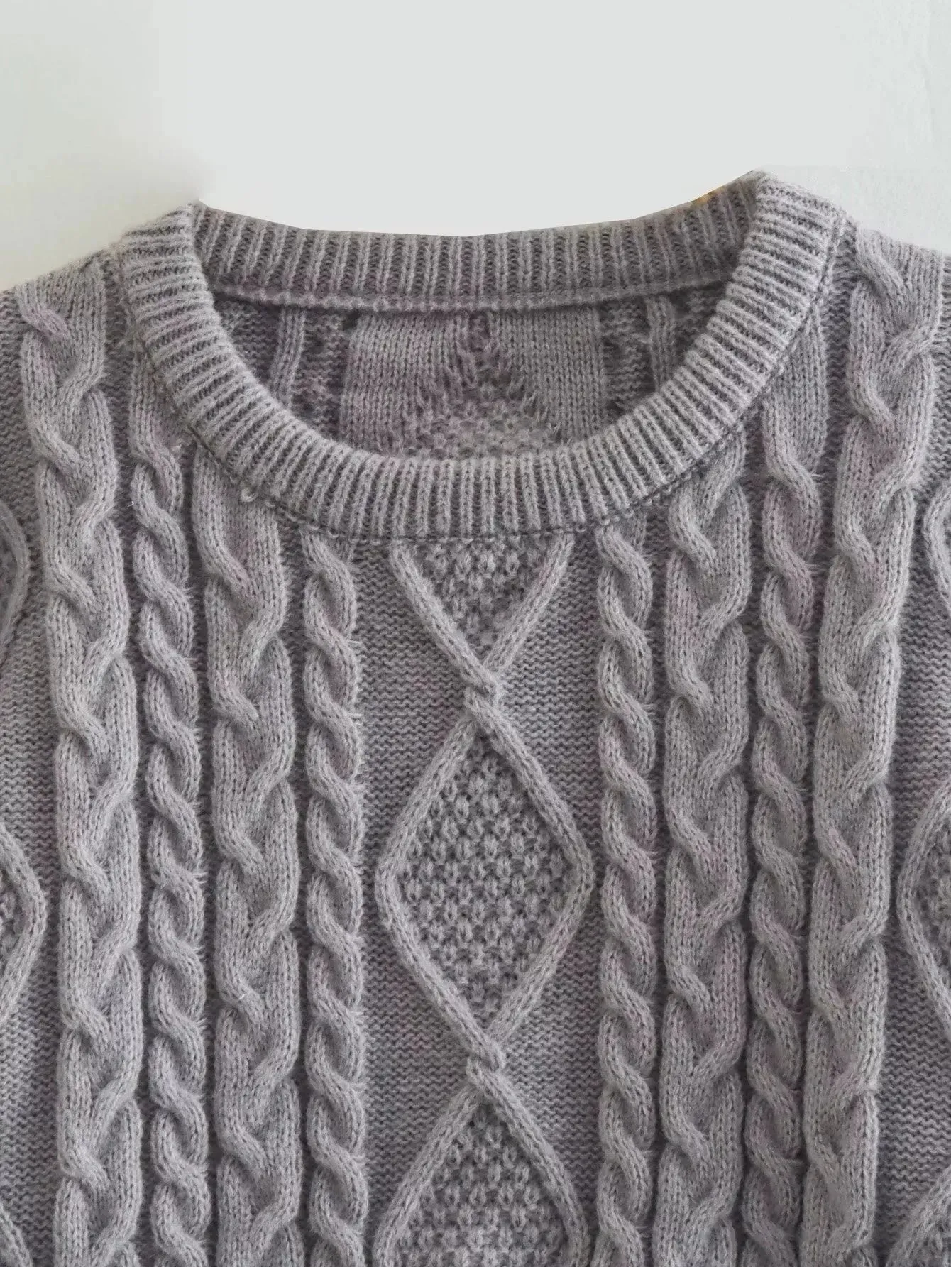 Fashionkova Nisan Knitted Crop Sweater