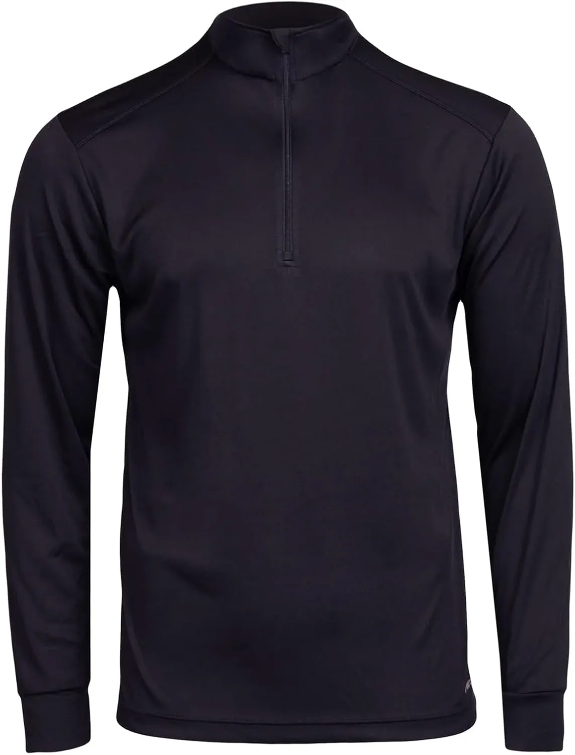 Hot Chillys Men's Peach Skins Solid Zip-T Lightweight Relaxed Fit Base Layer Top | Thermal Long Sleeve Shirt for Men