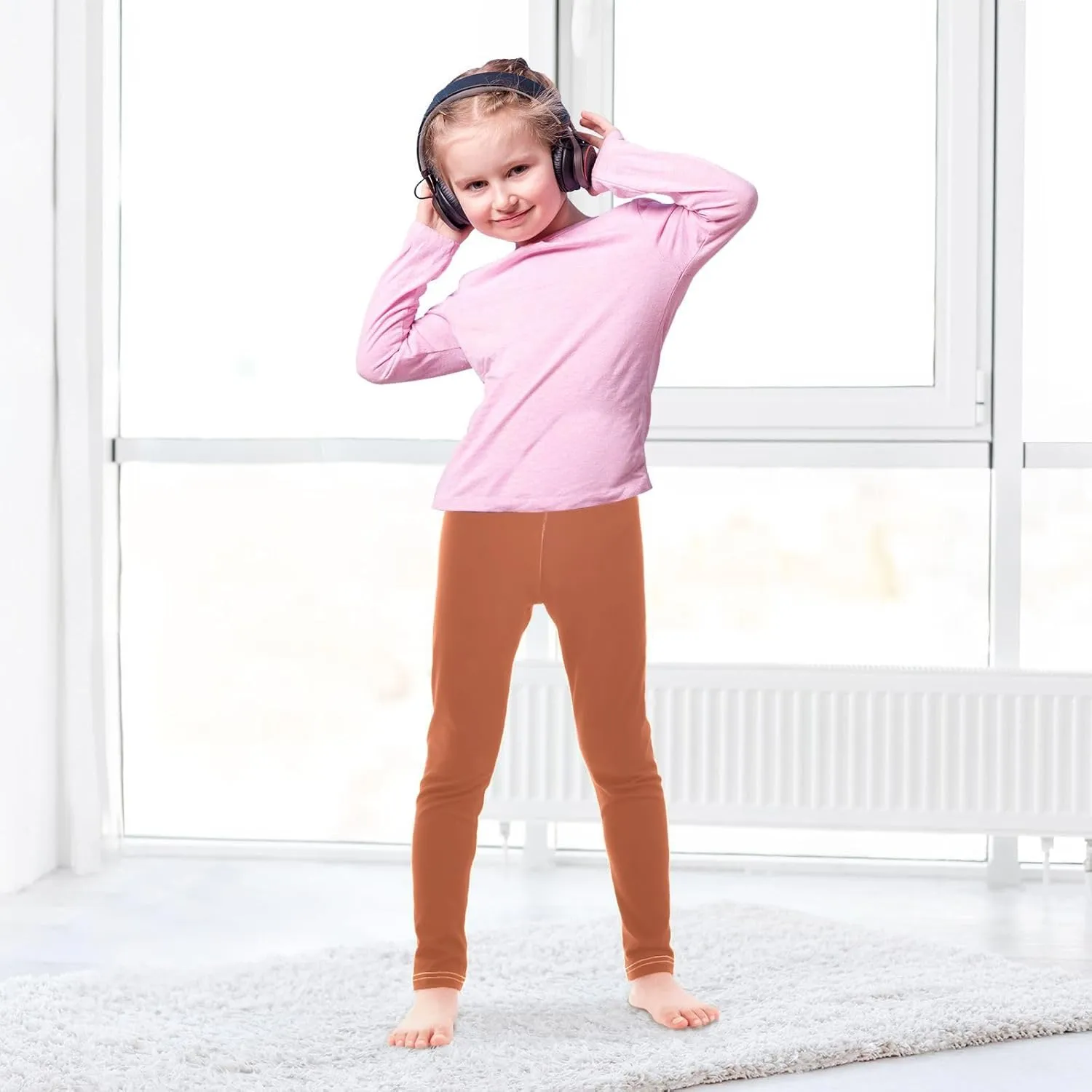 J JOYSAY Bright Purple Girls Leggings Toddler Girl Pants