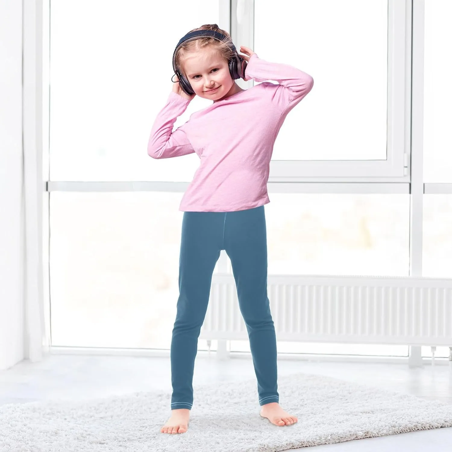 J JOYSAY Bright Purple Girls Leggings Toddler Girl Pants