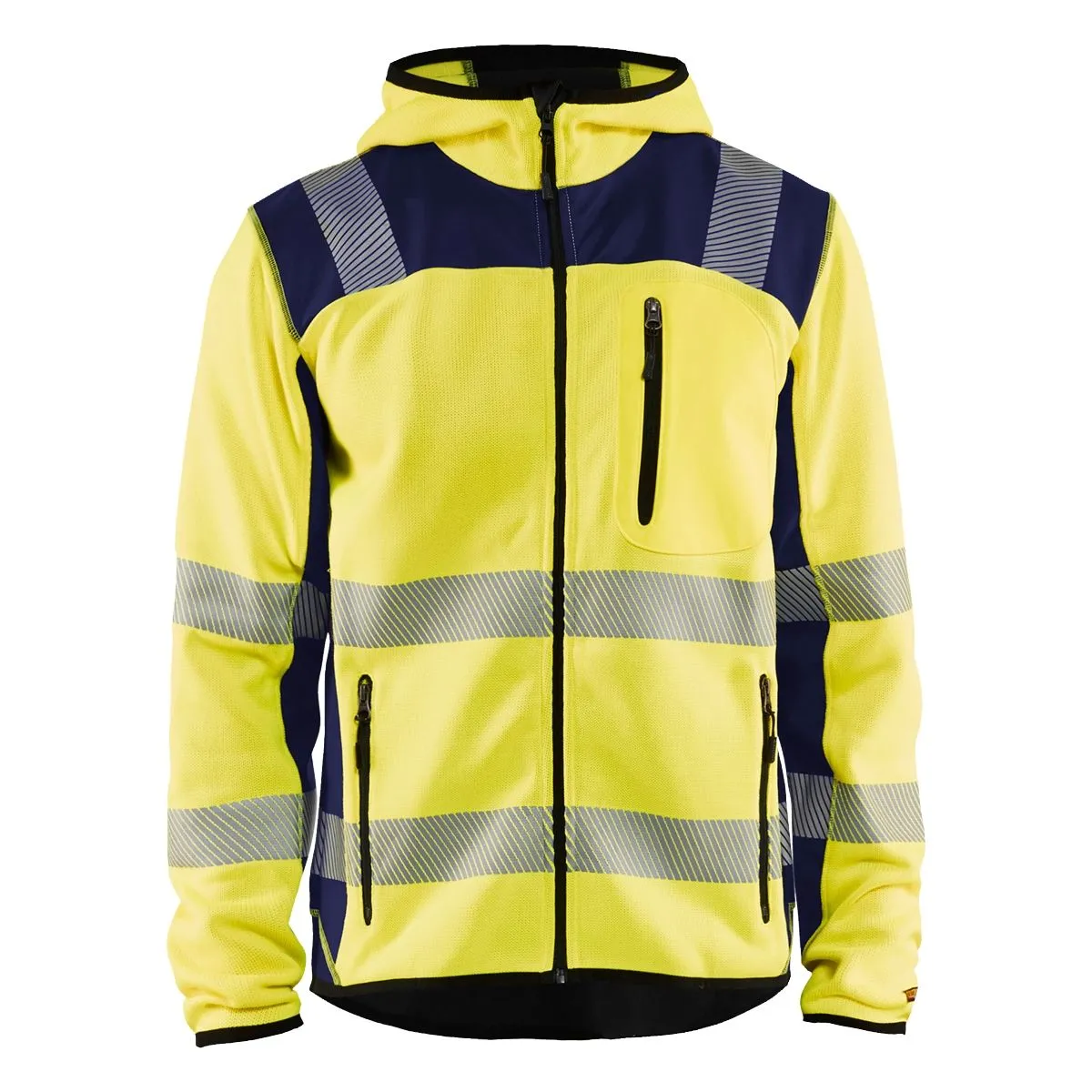Knitted&#x20;High&#x20;Vis&#x20;Jacket&#x20;4923&#x20;High&#x20;Vis&#x20;Geel&#x2F;Marineblauw&#x20;-&#x20;Bl&#xE5;kl&#xE4;der