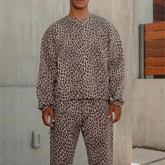 leopard print hoodie,cheetah print hoodie,cheetah print sweatshirt Long Sleeve Casual Loose Fit Fall Y2k Graphic Hoodies