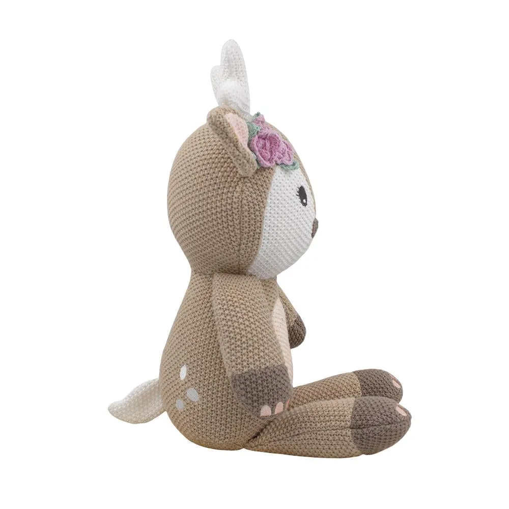 Living Textiles Knitted Soft Toy - Ava Fawn