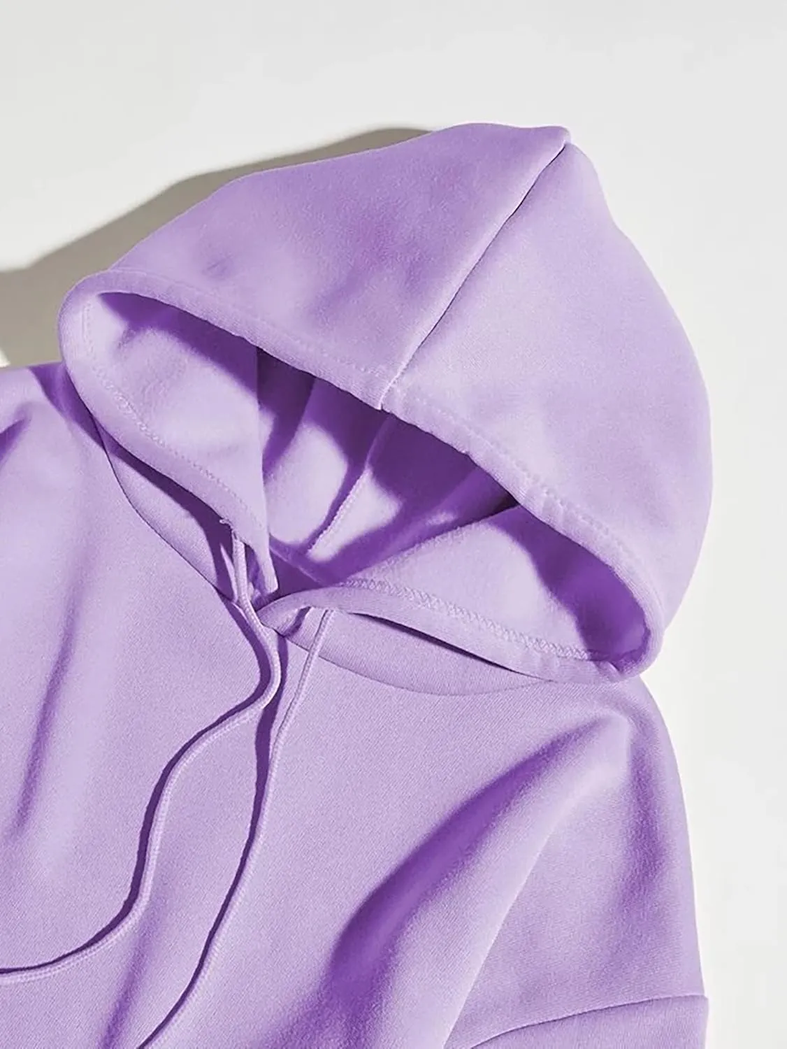 LOFAAC Women Oversized Fleece Letter Graphic Print Hoodie Sweatshirt Loose Fit Drawstring Pullover Top With Pocket
