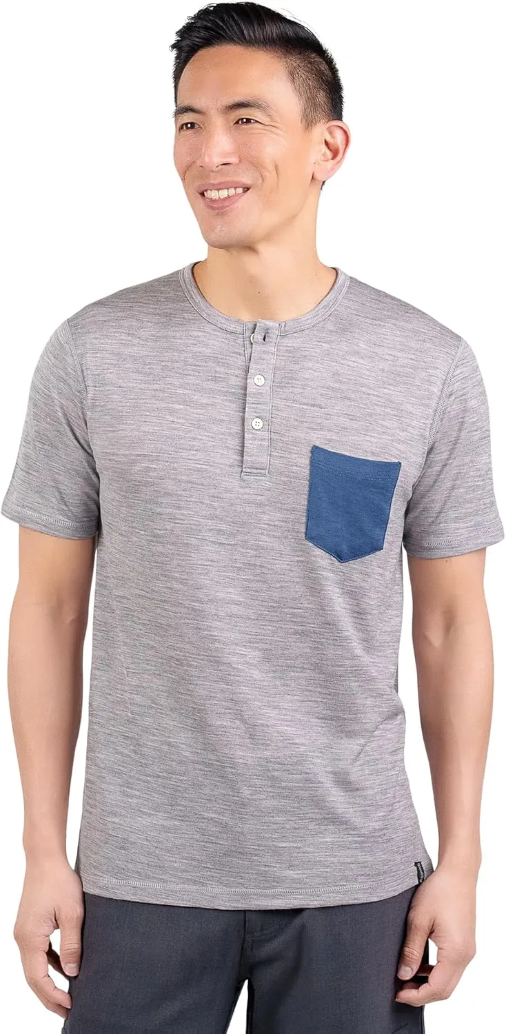 Men's Merino Henley by Woolly | RWS Certified | Super Soft, Classic Style, Seattle Designed