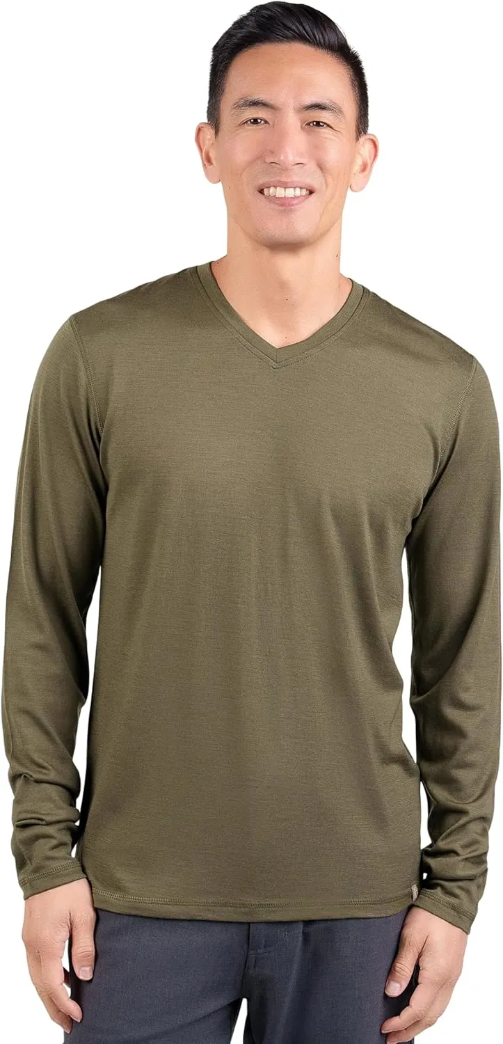 Men's Merino Long Sleeve by Woolly | RWS Certified | Super Soft, Classic Style, Seattle Designed