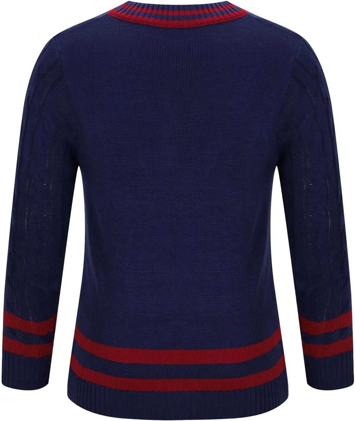 Men's V Neck Pullover Sweater Slim Fit Long Sleeve Casual Soft Dress Sweater Lightweight Knitted Sweaters