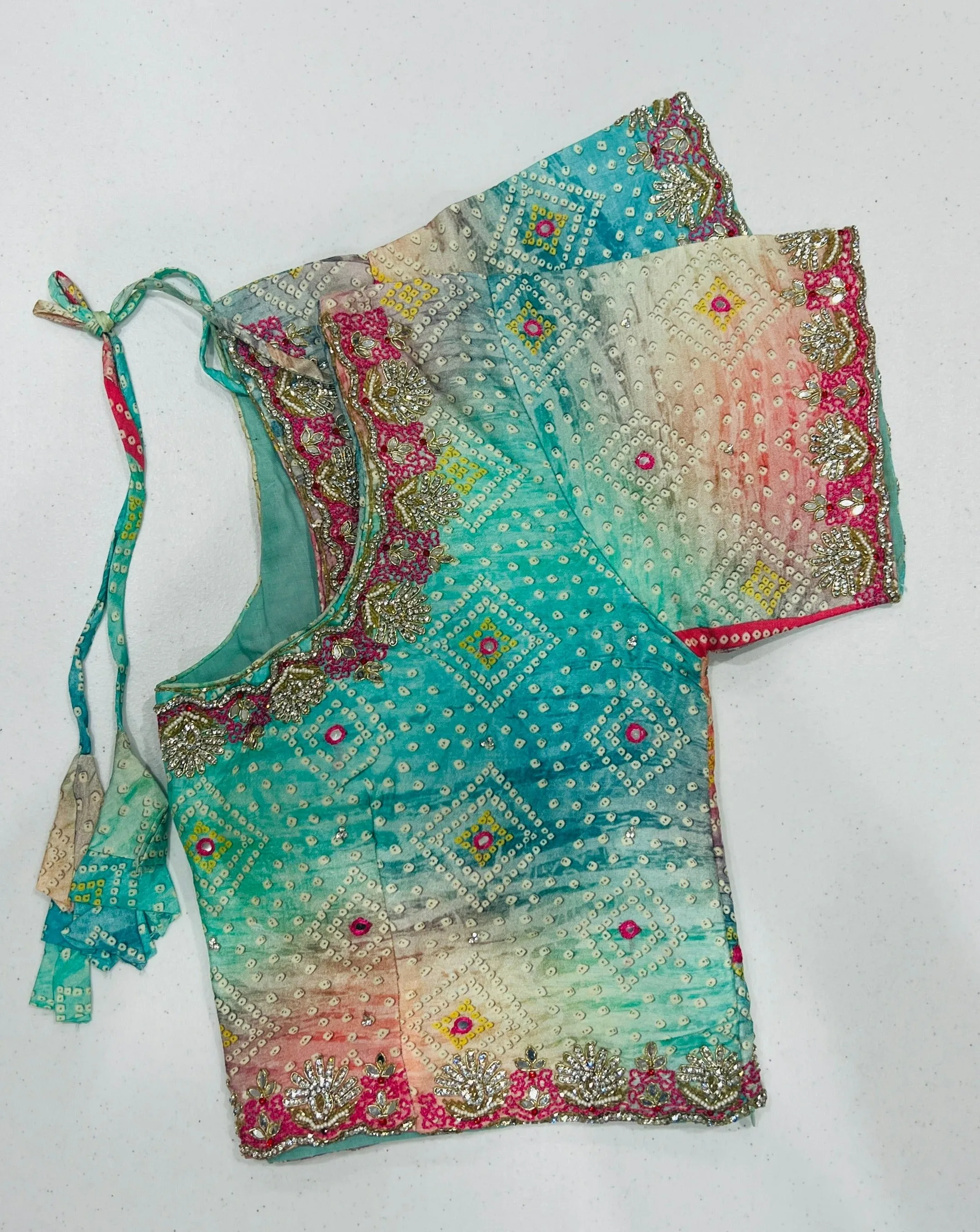 Mint colored soft organza saree | Fancy Look