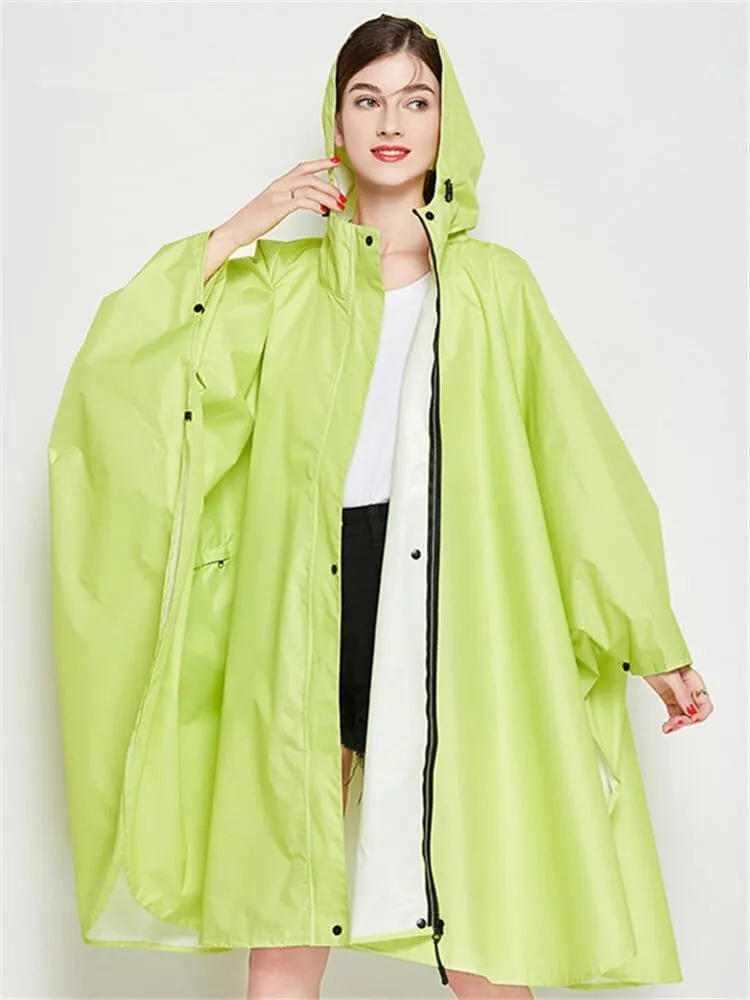 Oversize Hooded Rain Coat for Men and Women, Waterproof Trench Coat, Poncho Cloak, Oversize