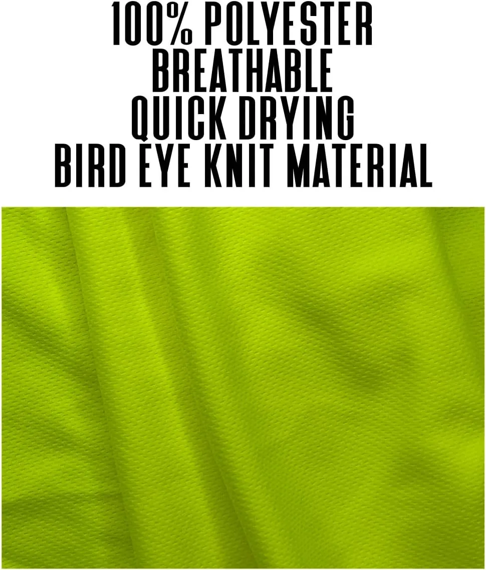 Safety High Visibility Shirts for Men, Construction Shirts for Men, Camisas De Trabajo para Hombre Construccion