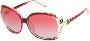 Shiratori Women Sunglasses Retro Bright Black Drive Holiday Oval Polarized UV400
