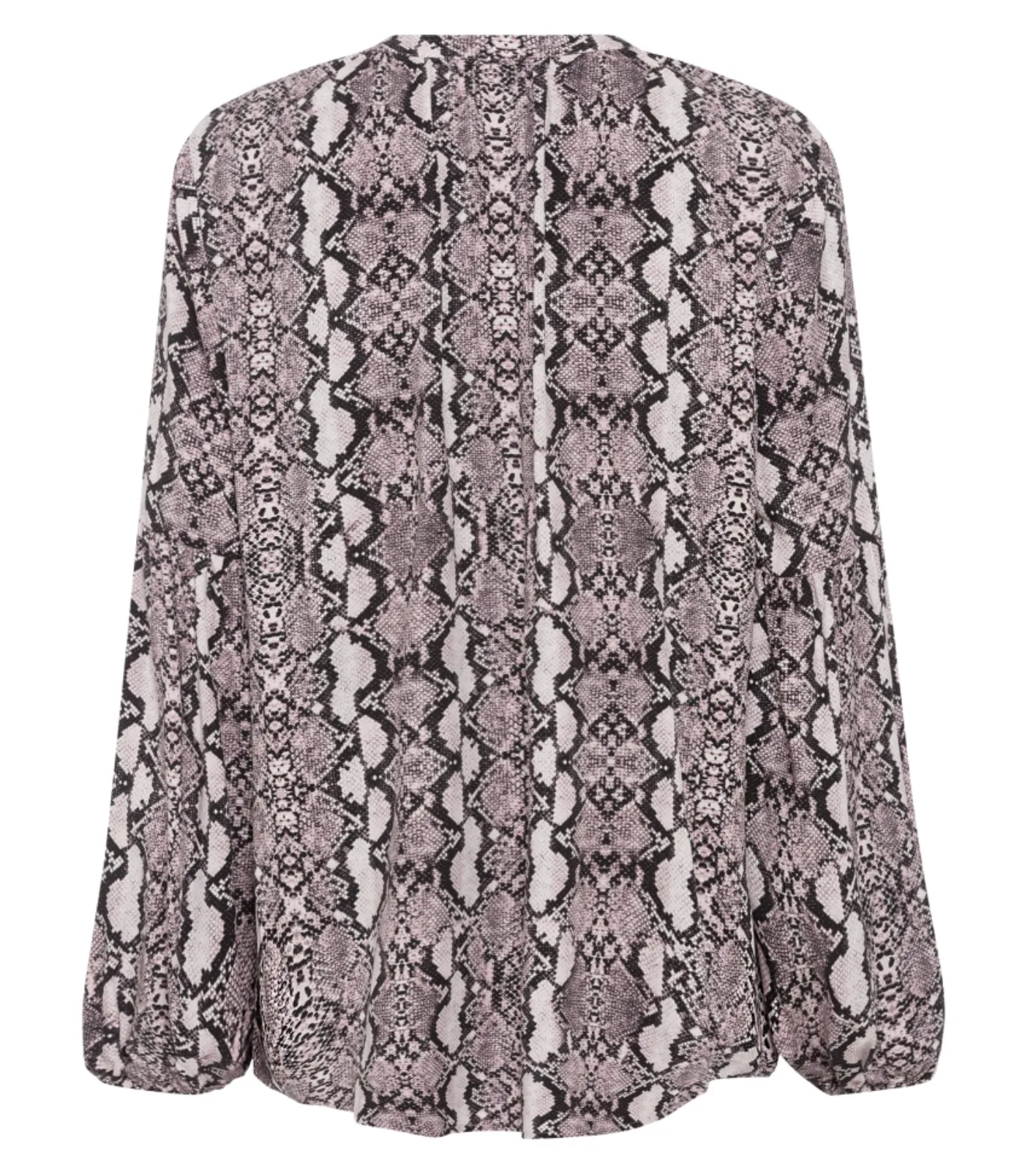 Snake Print Blouse in Light Pink Blouse