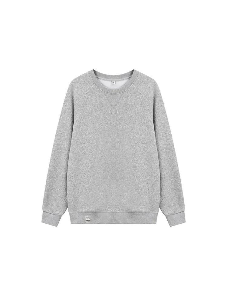 Solid Color Retro Loose Long-Sleeved T-Shirt