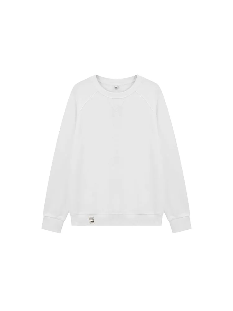 Solid Color Retro Loose Long-Sleeved T-Shirt