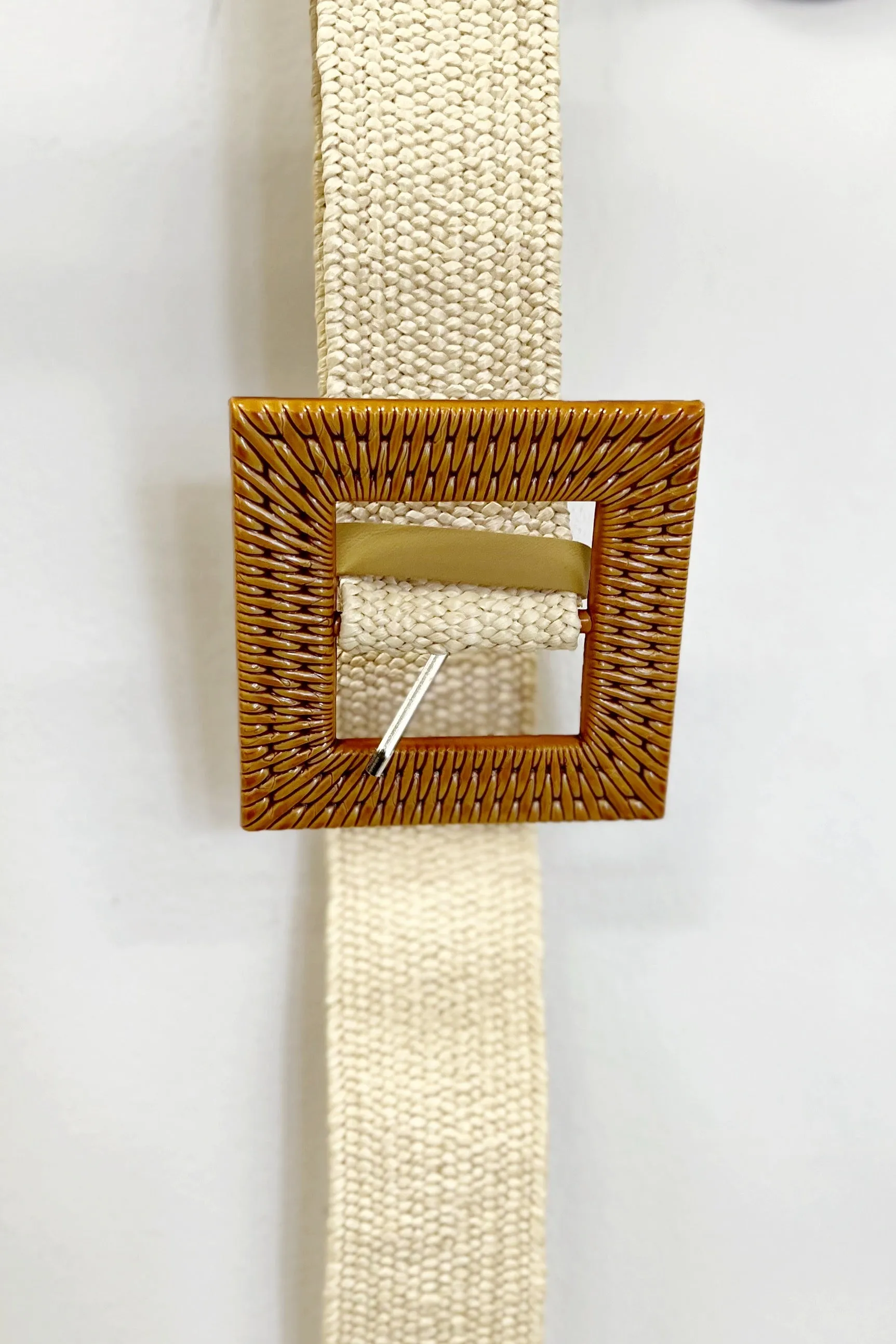 Square Rattan Stretch Belt