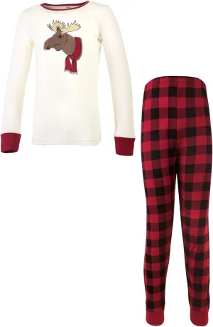 Touched by Nature Unisex Holiday Pajamas, Merry And Bright Kids, 12 Years