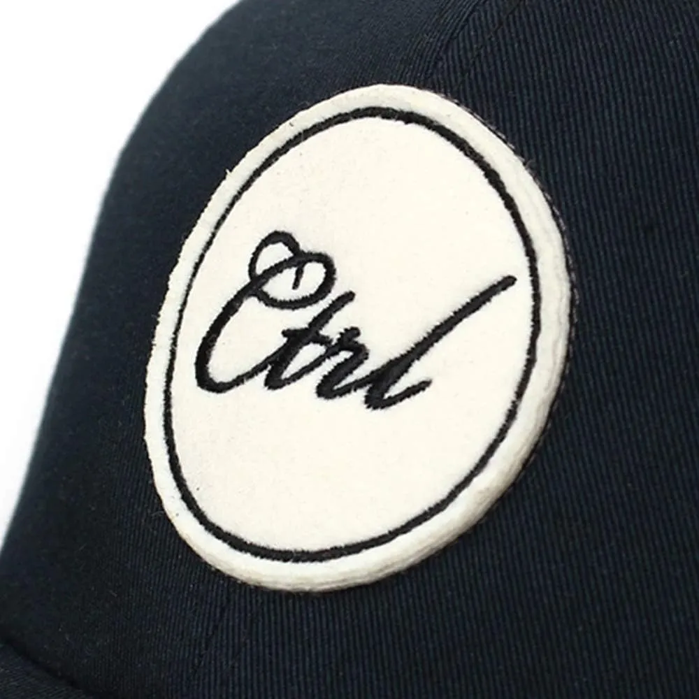UNDERCONTROL Circle Ctrl Logo Soft Snapback Flat Brim Size Adjustable Trucker Dad Cap Unisex UV Protect Baseball Hat Korea