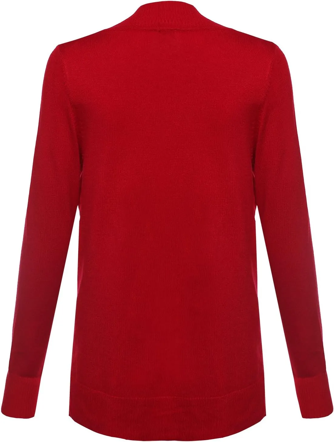Women's Solid Soft Stretch Open Front Knit Cardigan