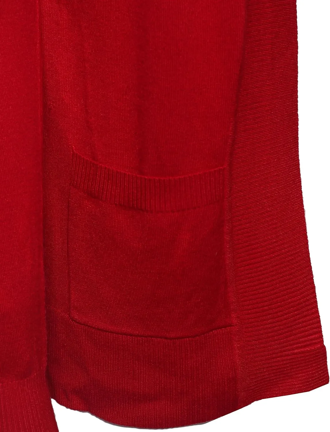 Women's Solid Soft Stretch Open Front Knit Cardigan
