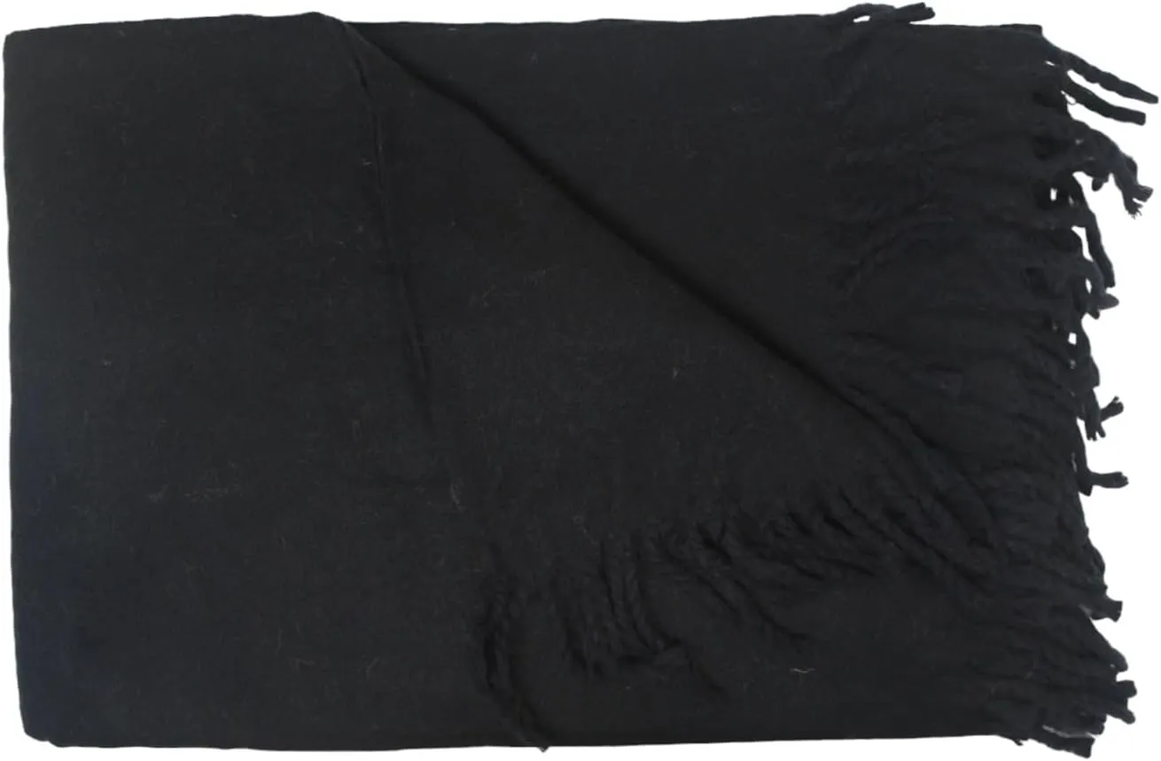 Wonderlist Tibetan Meditation Shawl Wool Handloom Meditation Oversize Shawl Throw Pure Wool Wrap Clothing Gift for Men Women
