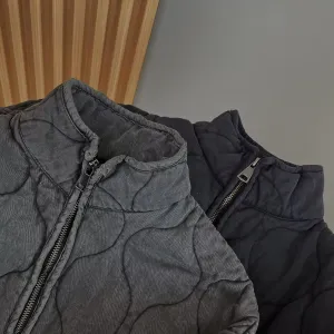 Y2K Stand-Up Collar Down Jackets for Women Winter Insulated Puffer Coats Aesthetic Quilted Long Sleeve Top Cute Clothing